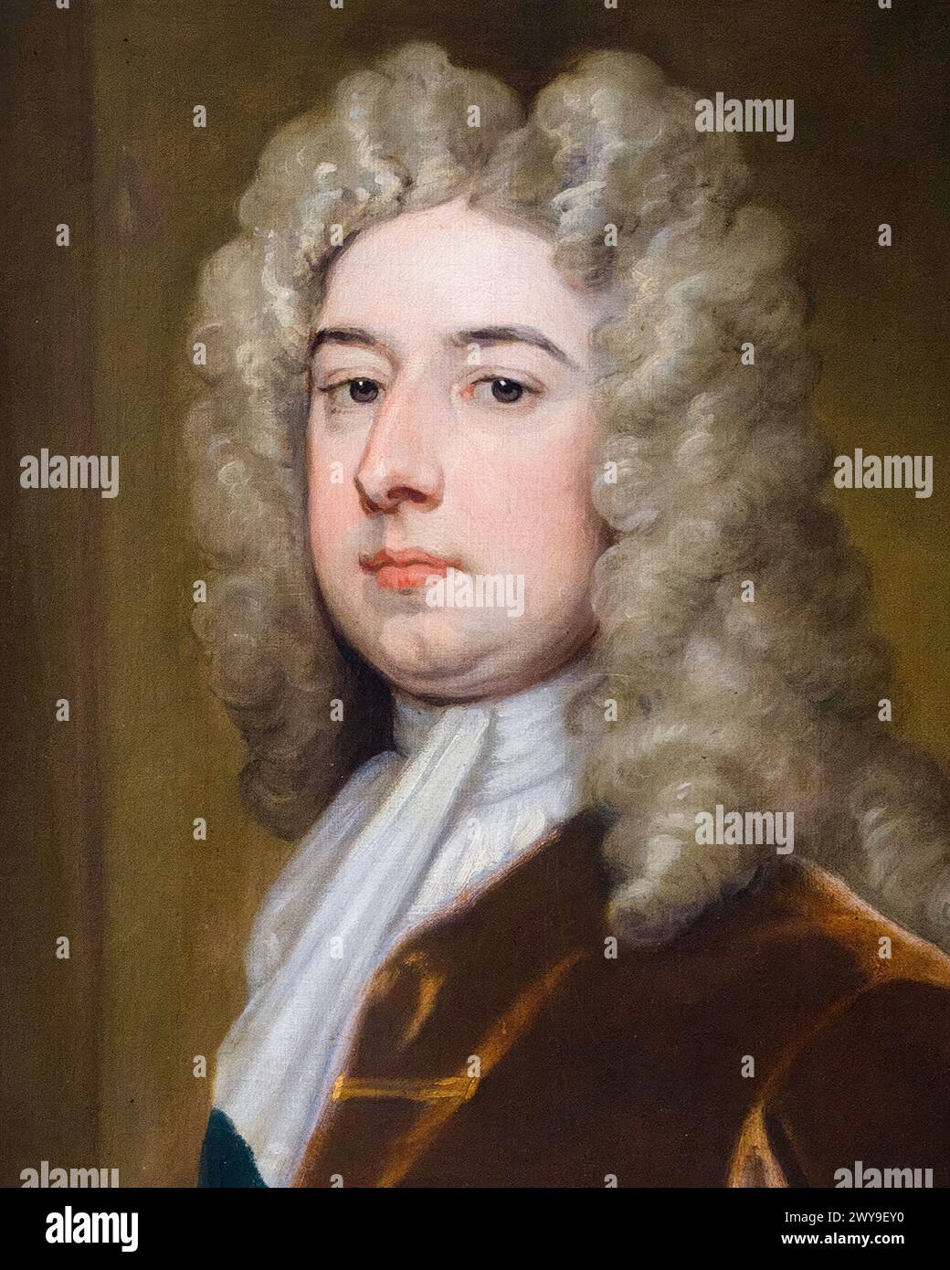 Spencer Compton, 1. Earl of Wilmington (1673–1743), Whig-Politiker und Premierminister von Großbritannien 1742–1743, Porträtgemälde in Öl auf Leinwand von Sir Godfrey Kneller (zugeschrieben), um 1715 Stockfoto