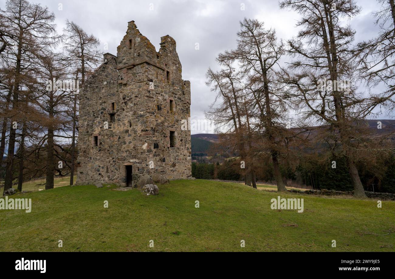 Knock Castle bei Ballater in Aberdeenshire, Schottland Stockfoto