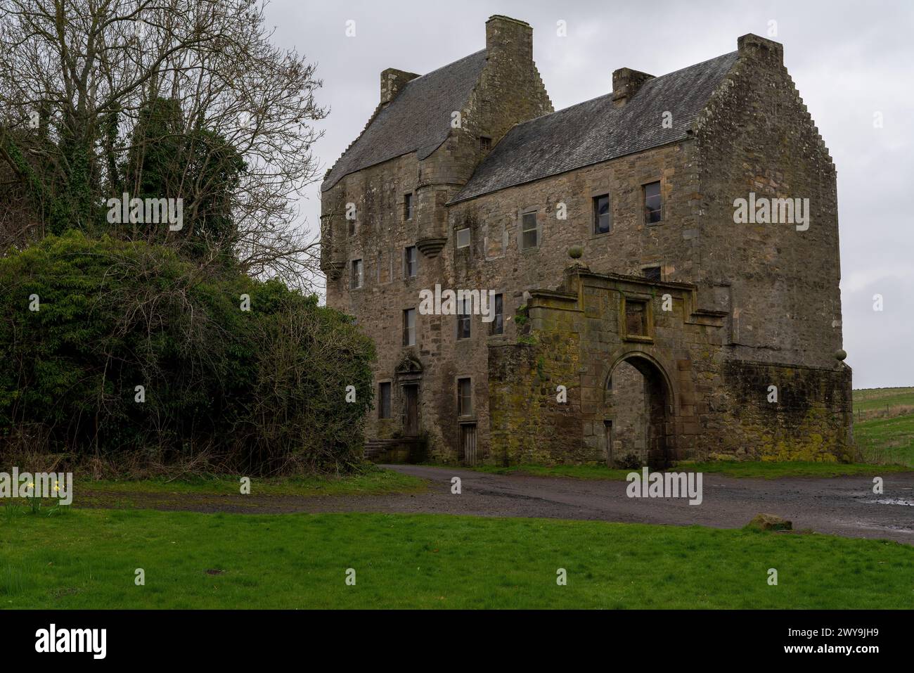 Midhope Castle bei Abercorn am Stadtrand von Edinburgh in Schottland Stockfoto