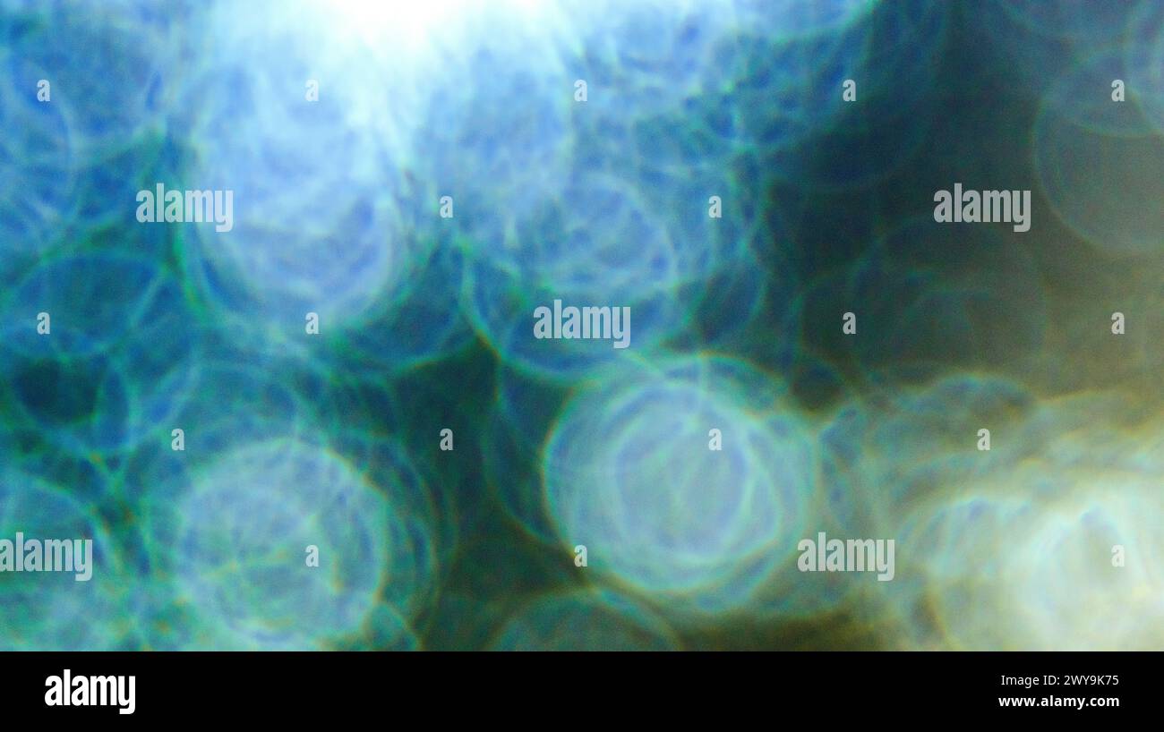 Abstrakte Reflexionen, Bubble Background Design Stockfoto