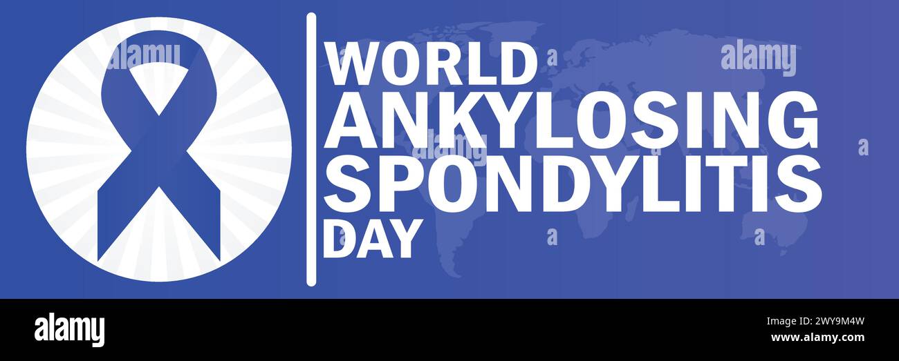 Welttag Der Ankylosierenden Spondylitis. Geeignet für Grußkarten, Poster und Banner Stock Vektor