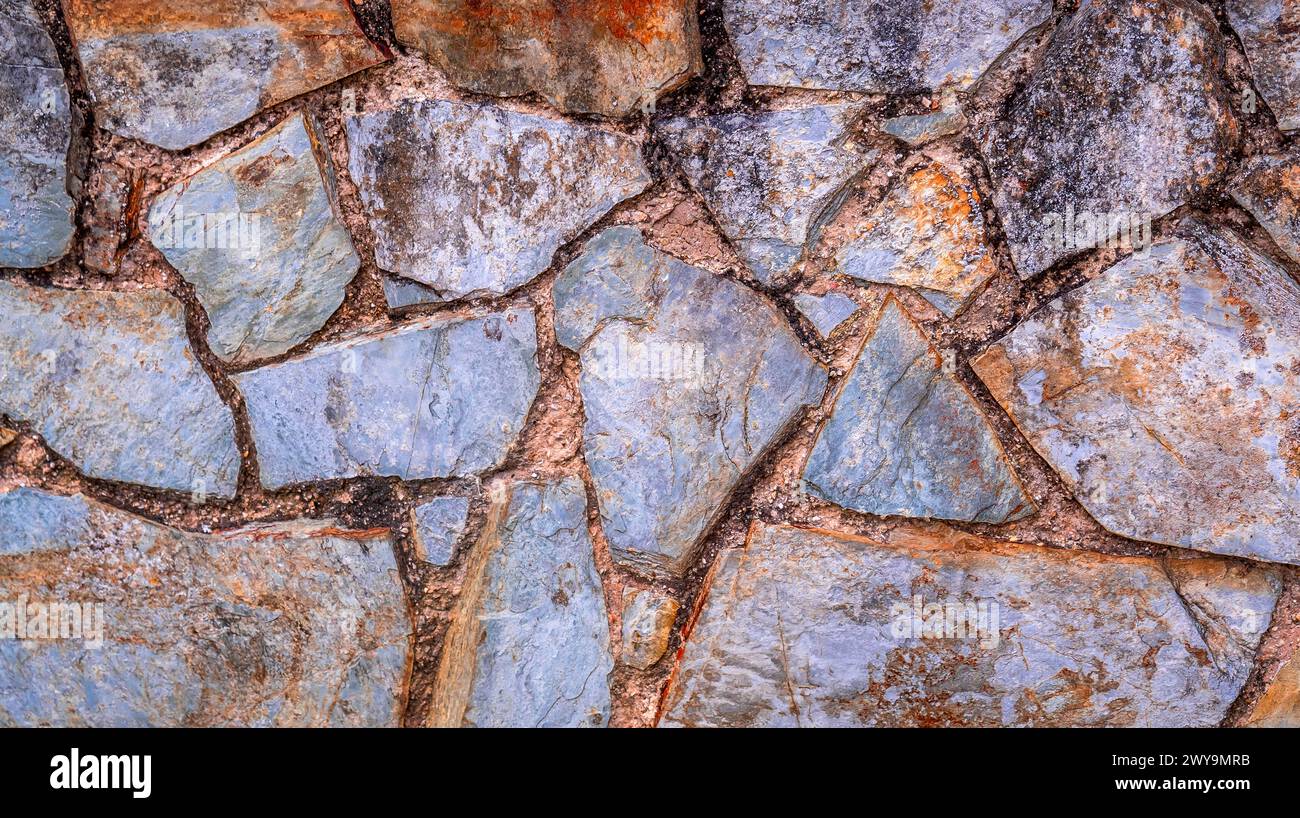 Strukturiertes Hintergrunddesign Mit Natursteinwand Stockfoto