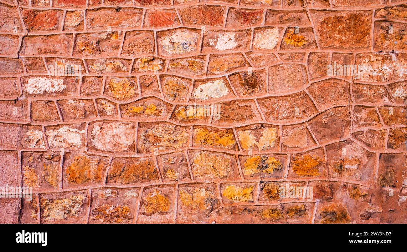 Strukturiertes Hintergrunddesign Mit Natursteinwand Stockfoto