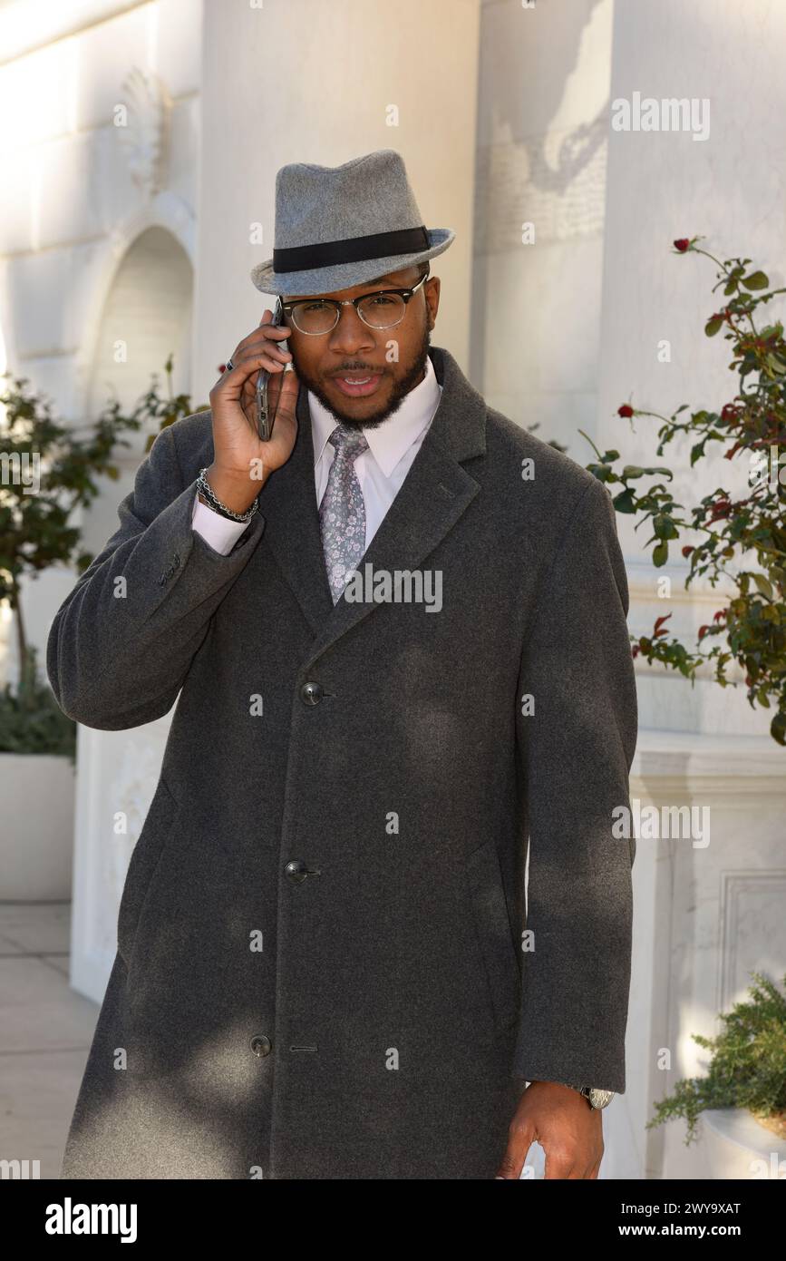 Afroamerikaner, Schwarzer Geschäftsmann in den USA Stockfoto