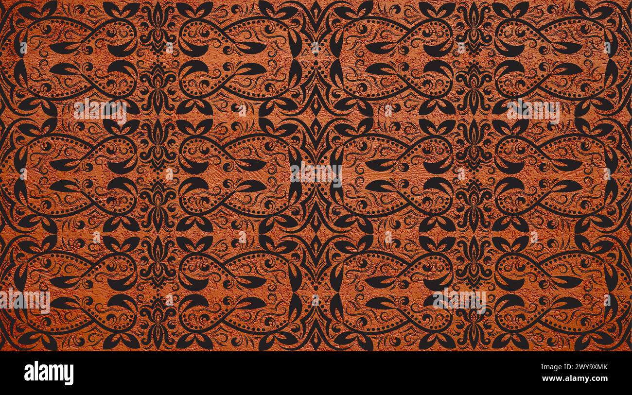 Bedruckbare Wandgestaltung Stock Vektor