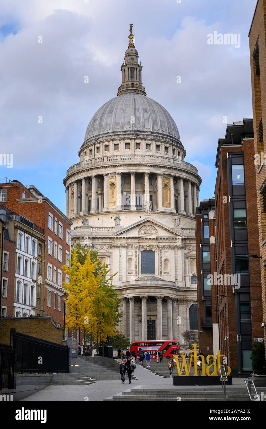 St Paul's Cathedral in der City of London, England. Stockfoto