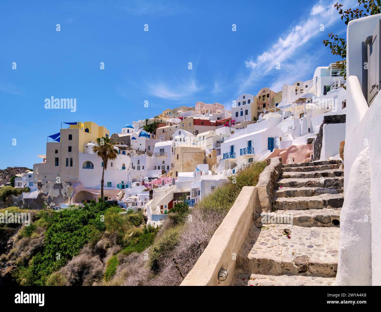Oia Village, Santorini Thira Island, Kykladen, Griechische Inseln, Griechenland, Europa Copyright: KarolxKozlowski 1245-3535 Stockfoto