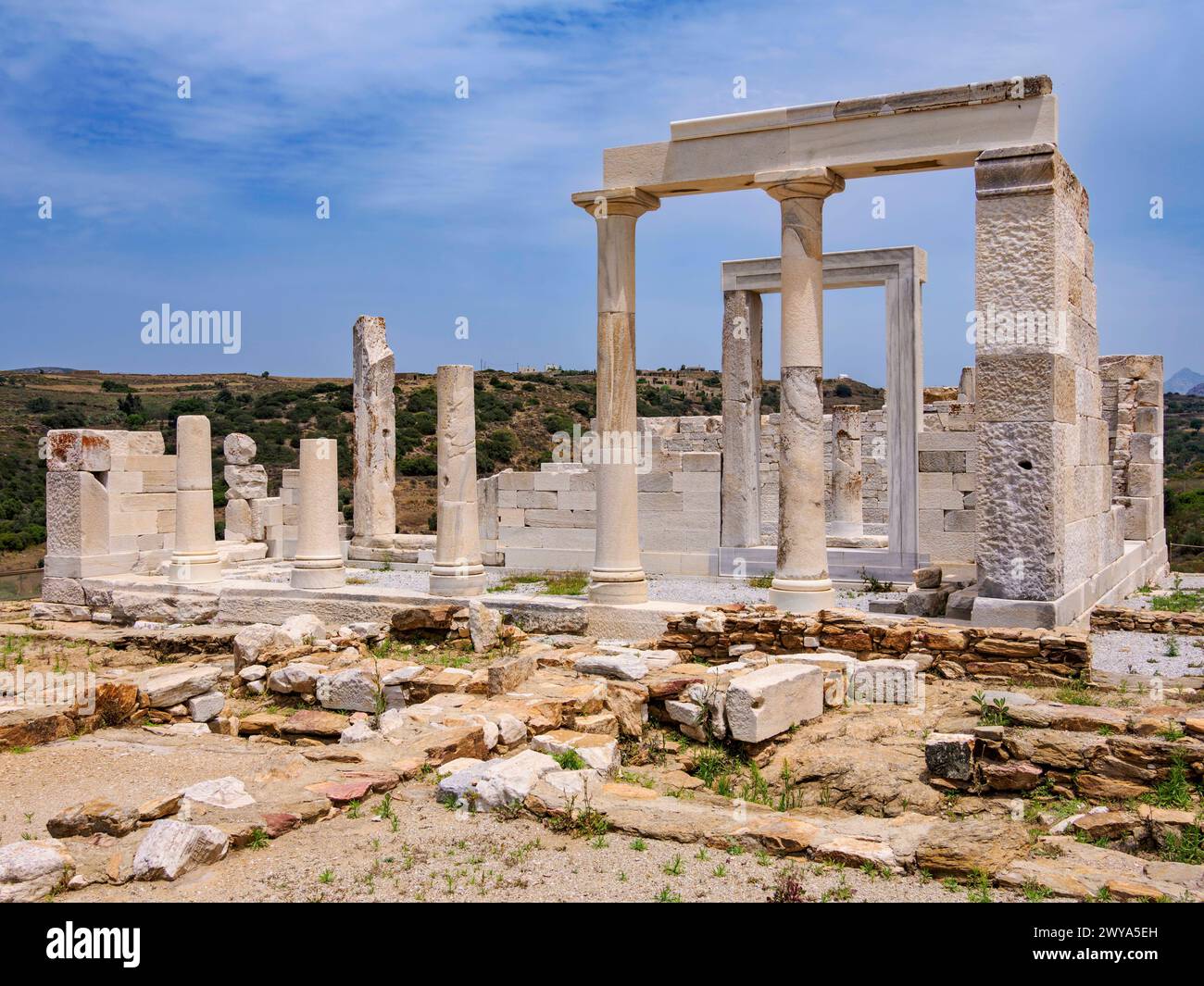 Demeter-Tempel, Sangri, Naxos-Insel, Kykladen, griechische Inseln, Griechenland, Europa Urheberrecht: KarolxKozlowski 1245-3622 Stockfoto