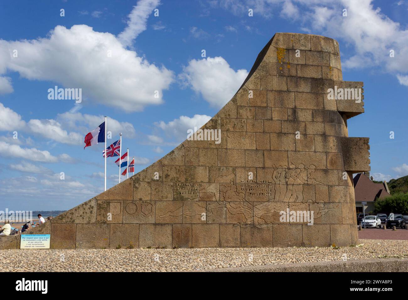 Omaha Beach, Saint-Laurent-sur-Mer, Calvados, Normandie, Frankreich, Europa Copyright: CamilloxBalossini 1360-514 Stockfoto