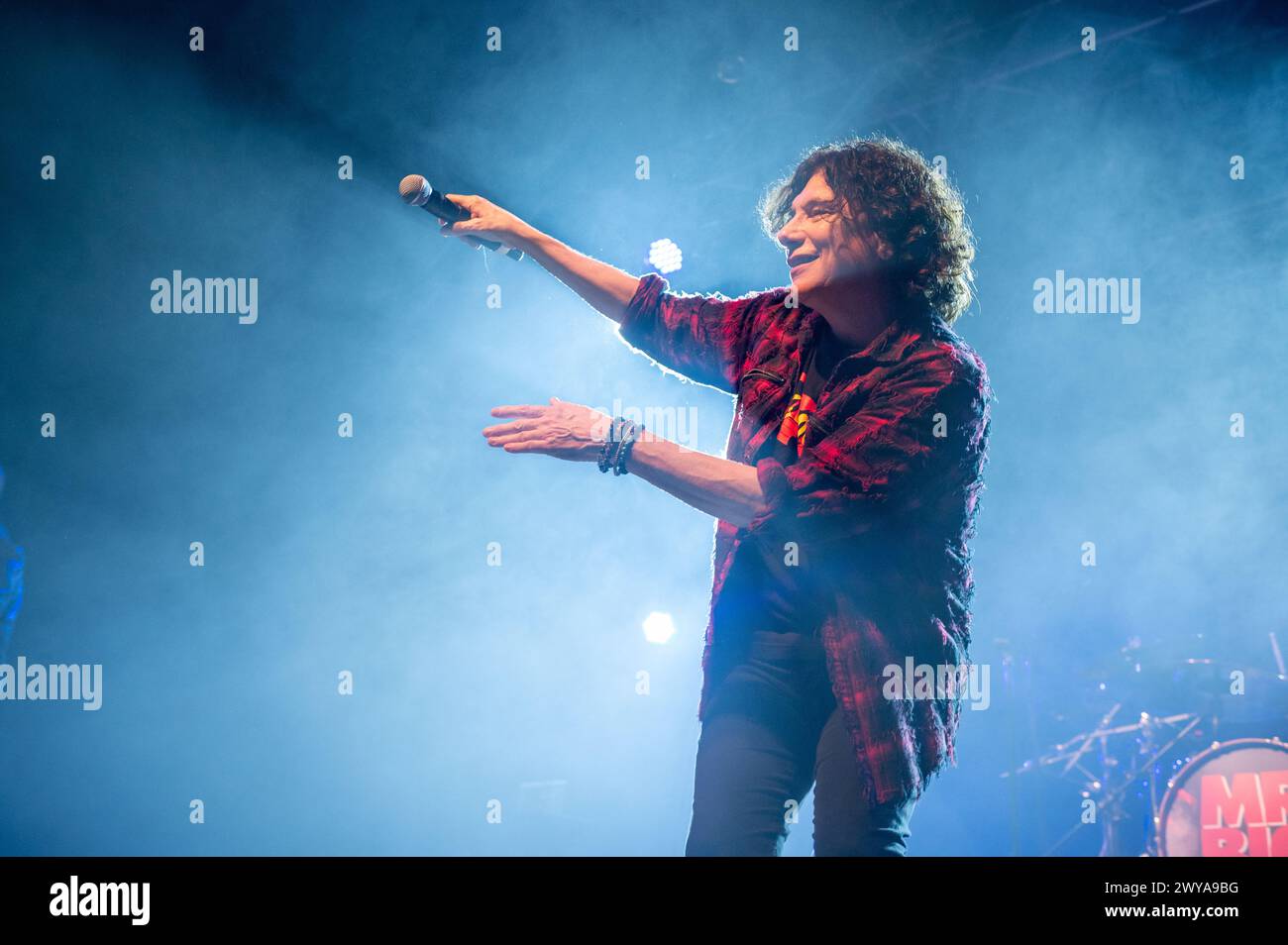 3. April 2024: Mr. Big Sänger Eric Martin spielt ein Konzert in Mailand Stockfoto