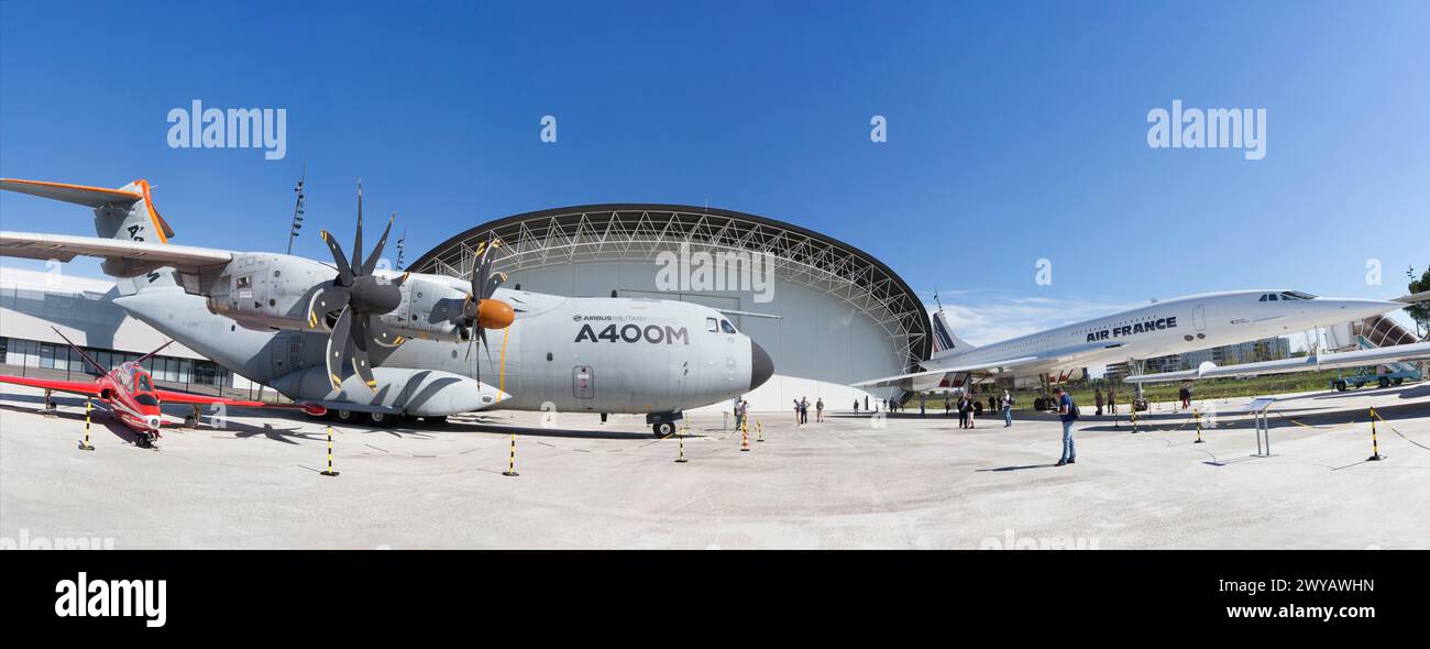 Aeroscopia. Luftfahrt-Museum. Toulouse. Haute-Garonne. Frankreich. Stockfoto