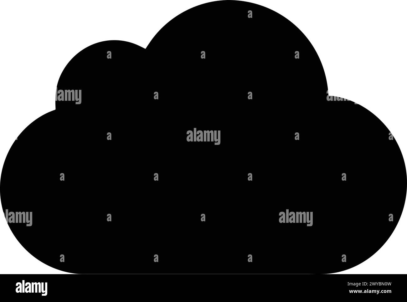 GRAFIKRESSOURCE FÜR DAS DESIGN VON CLOUD-SYMBOLEN Stock Vektor