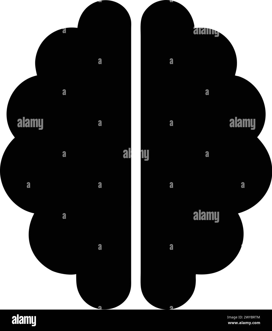 BRAIN ICON DESIGN, GRAFISCHE RESSOURCE Stock Vektor