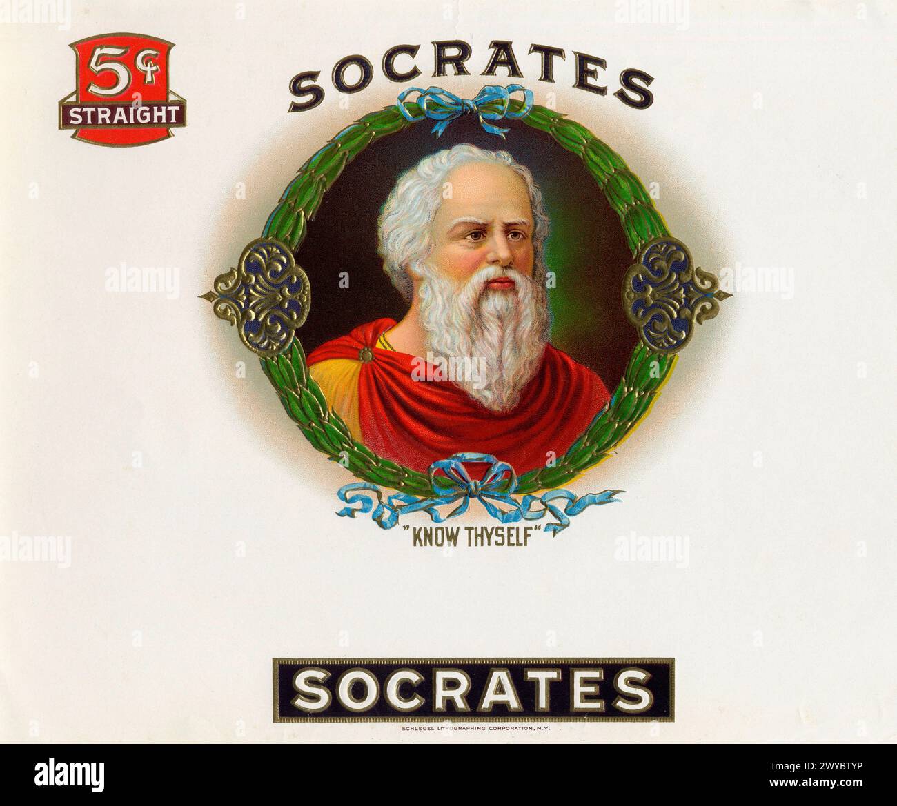 Sokrates, 470 bis 399 v. Chr., Antiker griechischer Philosoph, Historisch, digital restaurierte Reproduktion von einer Vorlage aus dem 19. Jahrhundert Stockfoto