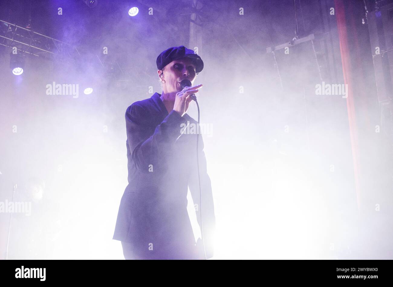 VV (Ville Valo) Auftritt im Fuzz Live Music Club, Athen/Griechenland, April 2024 Stockfoto