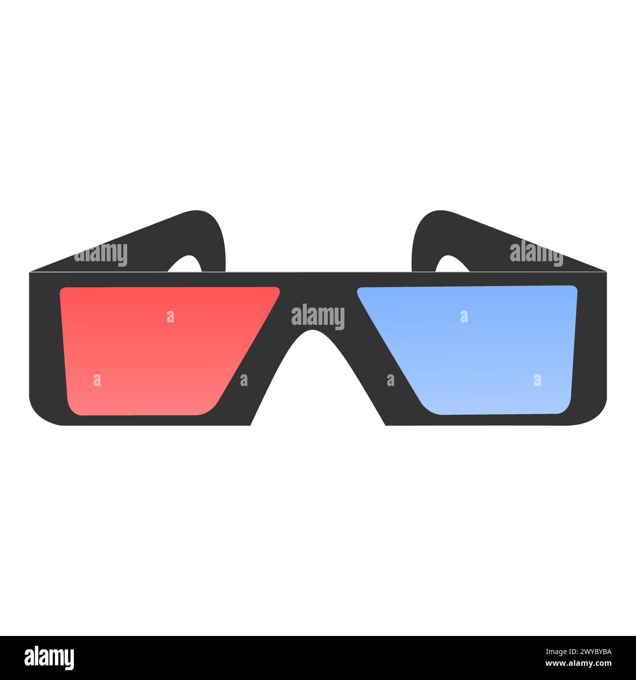 sonnenfinsternis Brillen, Sonnenfinsternis Brillen Kinder, Sonnenfinsternis Brillen isoliert auf weißem Hintergrund Vektor Illustration. Stock Vektor