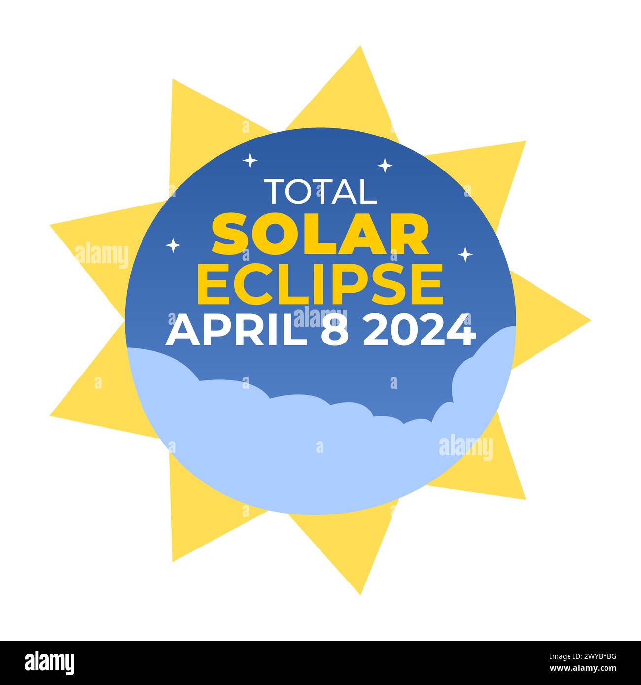2024 sonnenfinsternis stock vektorgrafiken kaufen alamy
