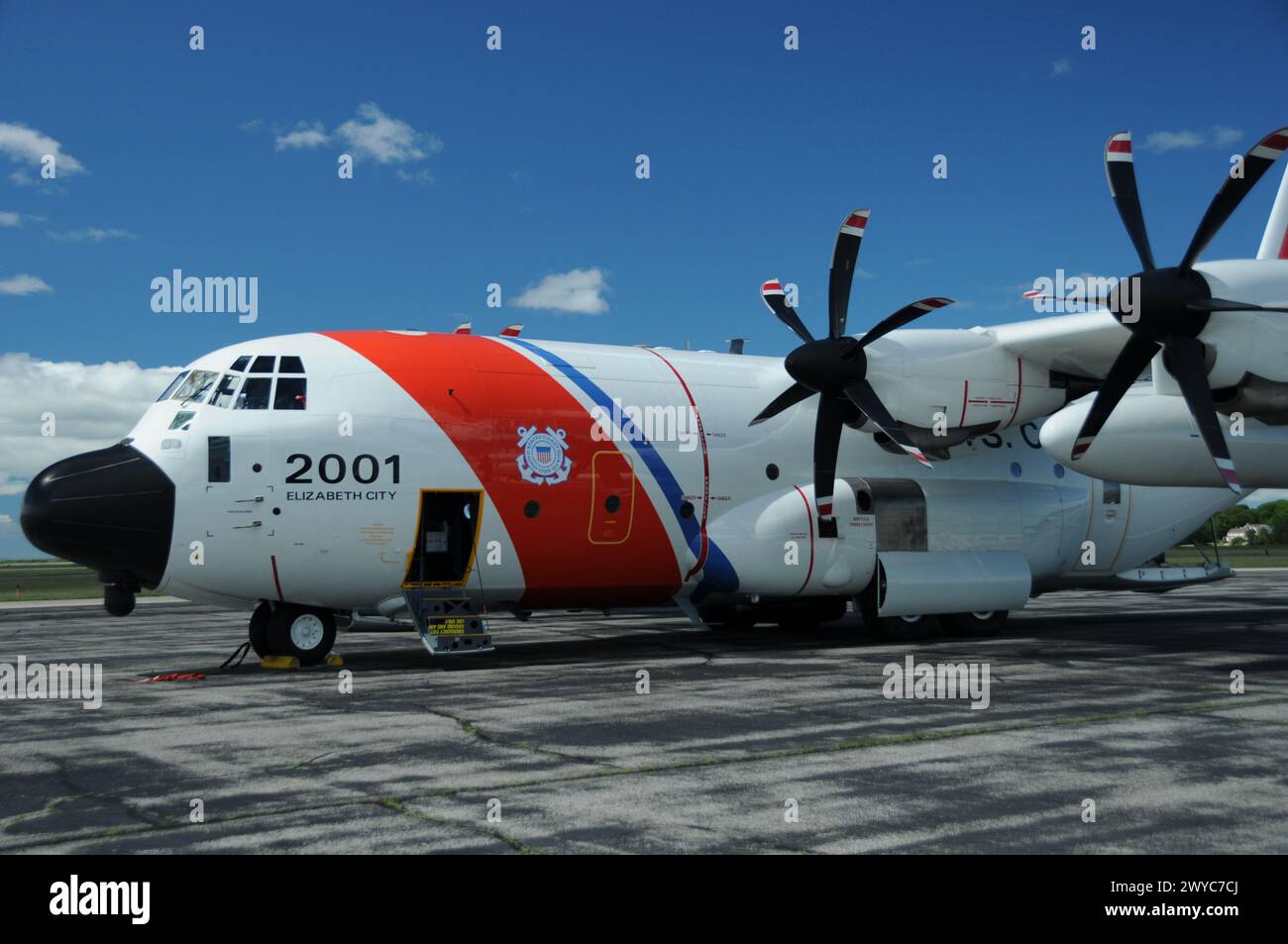 USCG Hercules geparkt Stockfoto