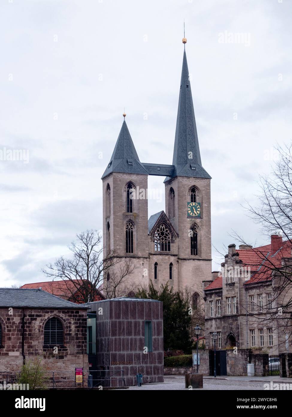 Die Kirche St. Martini in Halberstadt (Sachsen-Anhalt/Deutschland) Stockfoto