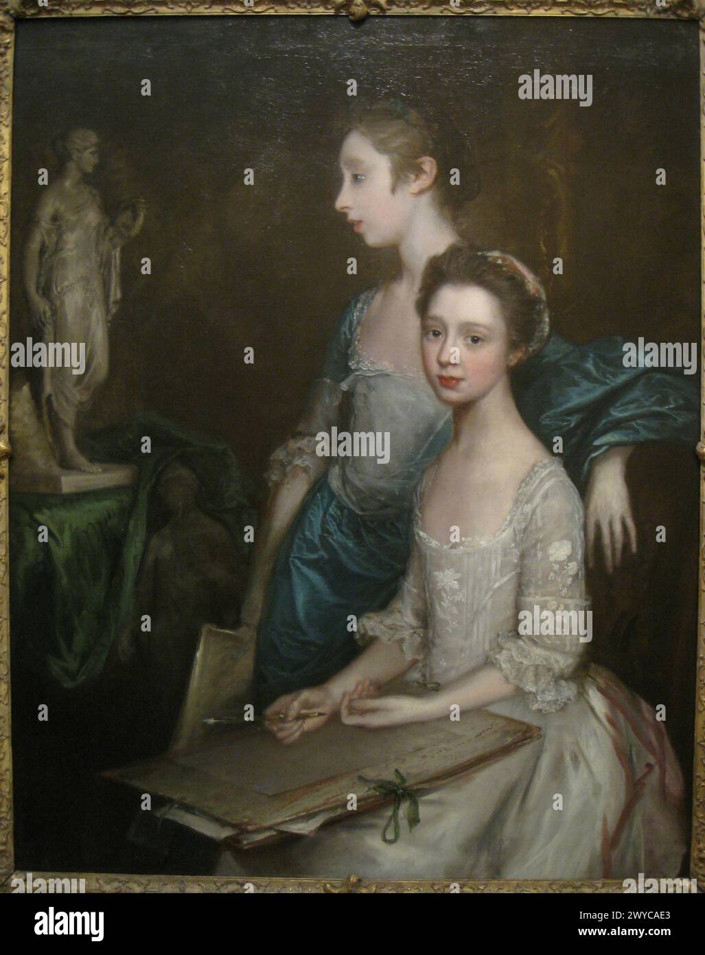 Porträt der Töchter des Künstlers, 1763-64 Worcester Art Museum Thomas Gainsborough Stockfoto