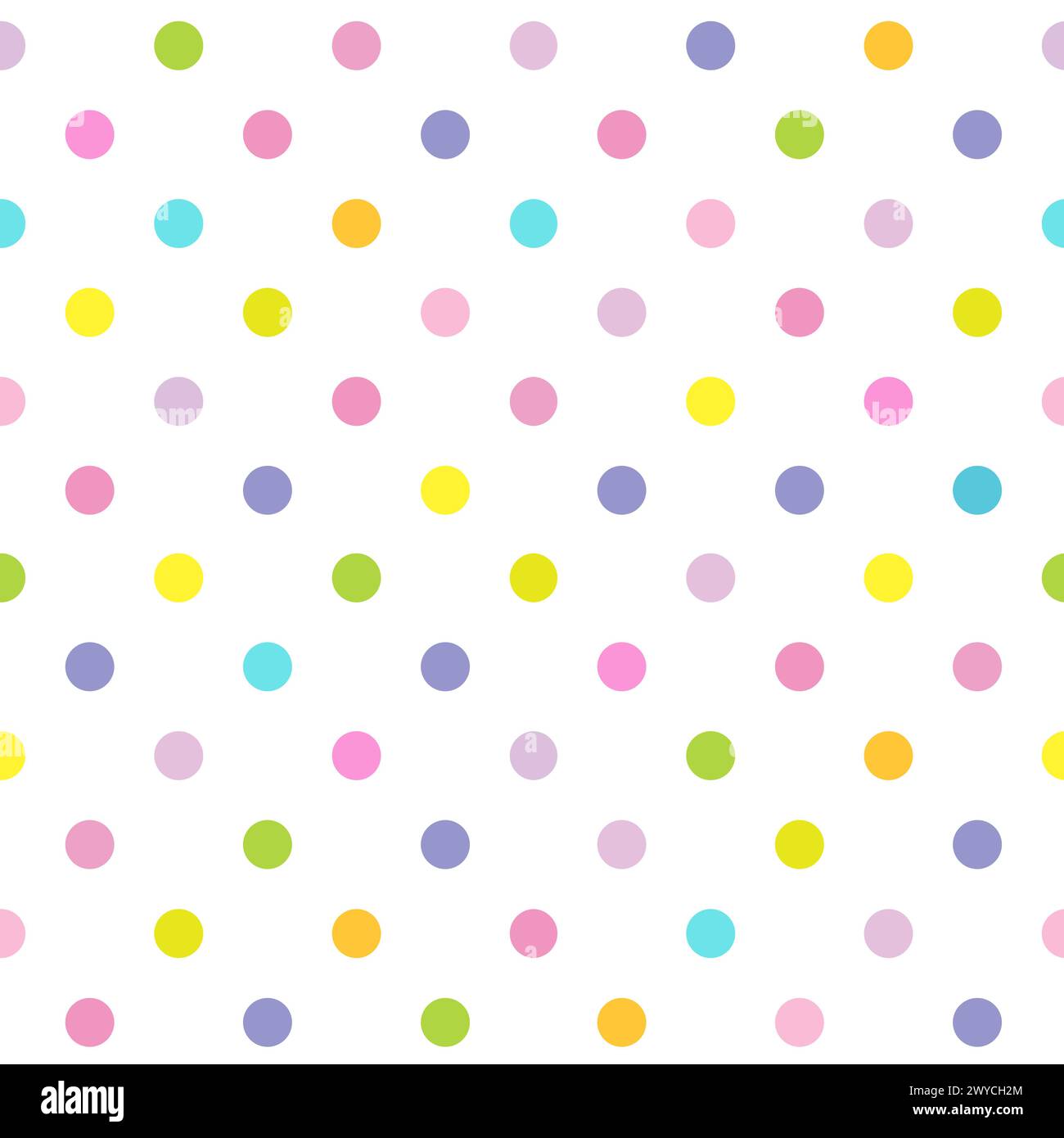 Polka Dot-Muster, nahtlose Struktur, farbenfrohes Muster Stock Vektor