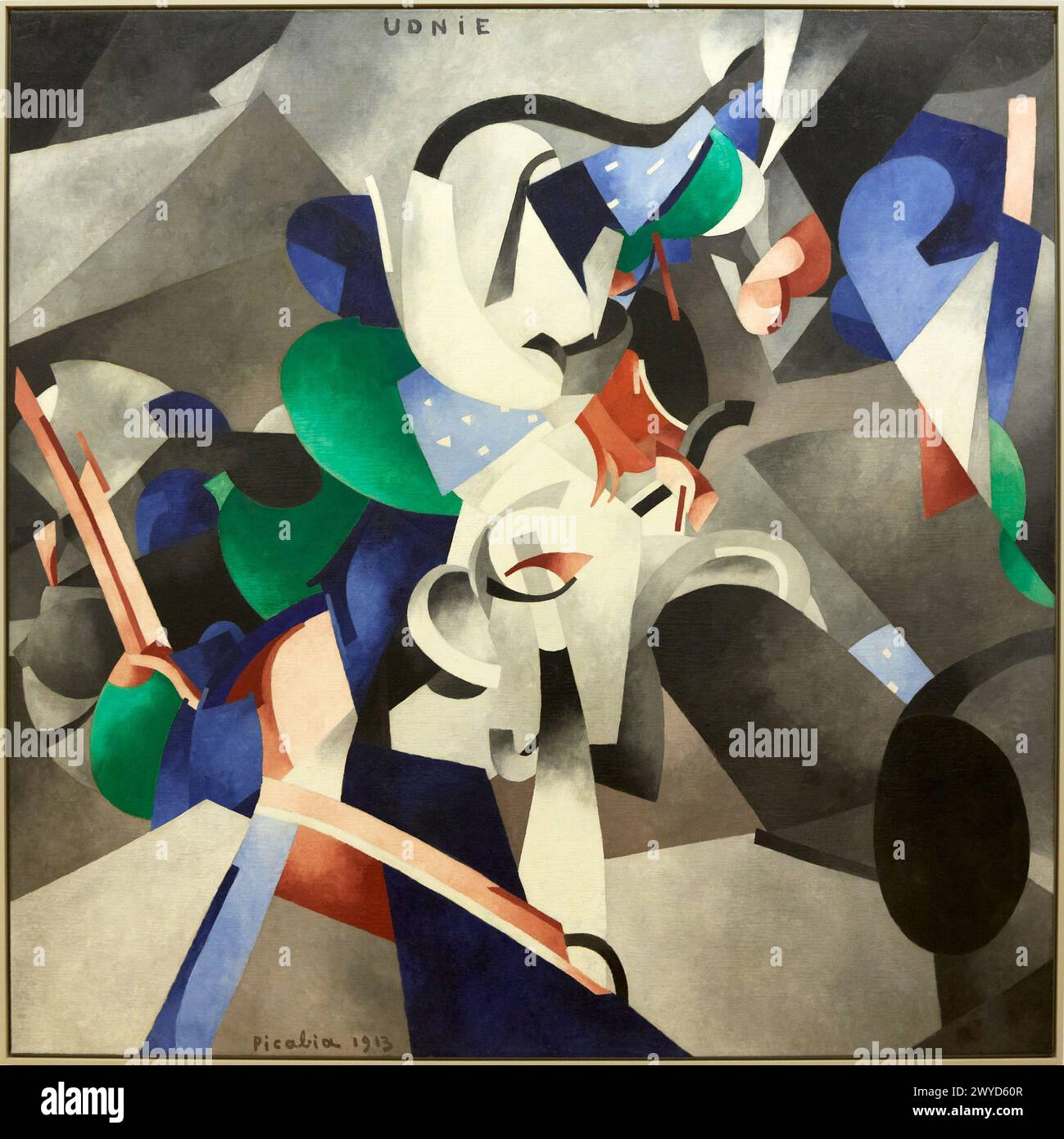 „Udnie“, 1913. Francis Picabia. Centre George Pompidou. Musee National d'Art Moderne. Paris. Frankreich. Stockfoto