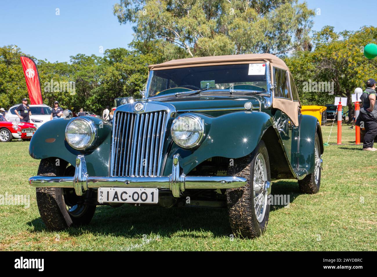 Sportwagen vom Typ MG T auf dem MG Centenary National Meeting am 30. März 2024 in Tamworth Australien. Stockfoto
