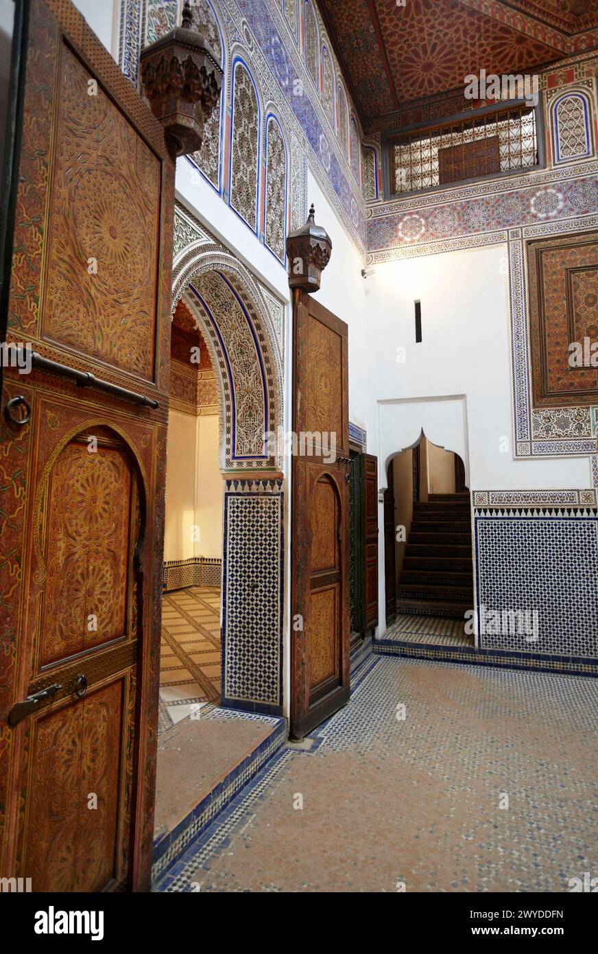 Dar-Si-Säid Museum, XIX. Palast, Medina de Marrakesch, Marokko. Stockfoto