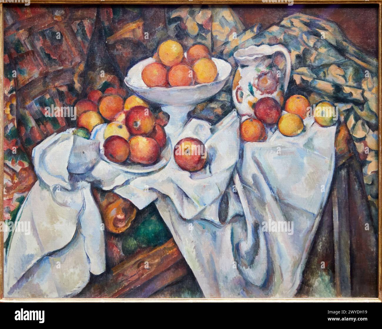 "Pommes et Oranges", 1899, Paul Cézanne, 1839-1906, Musée d'Orsay, Paris, Frankreich, Europa. Stockfoto