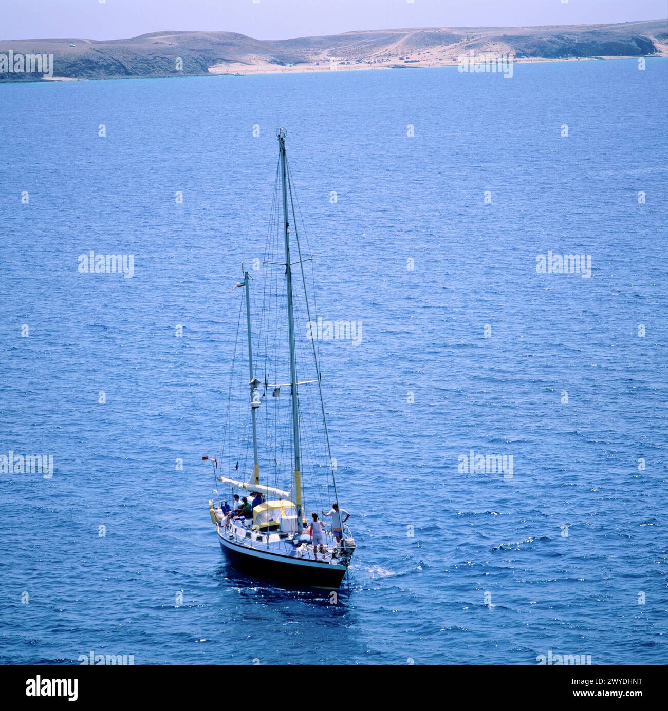 Segelschiff. Lanzarote. Kanarische Inseln. Spanien. Stockfoto