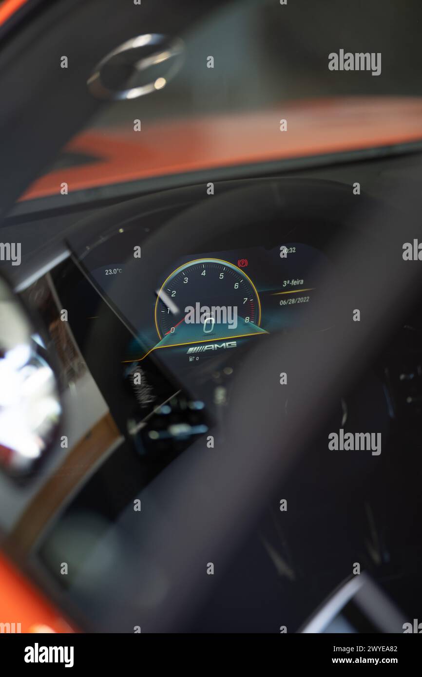 Der seltene Supersportwagen der Mercedes AMG Division. Die GT Black Serie. Stockfoto