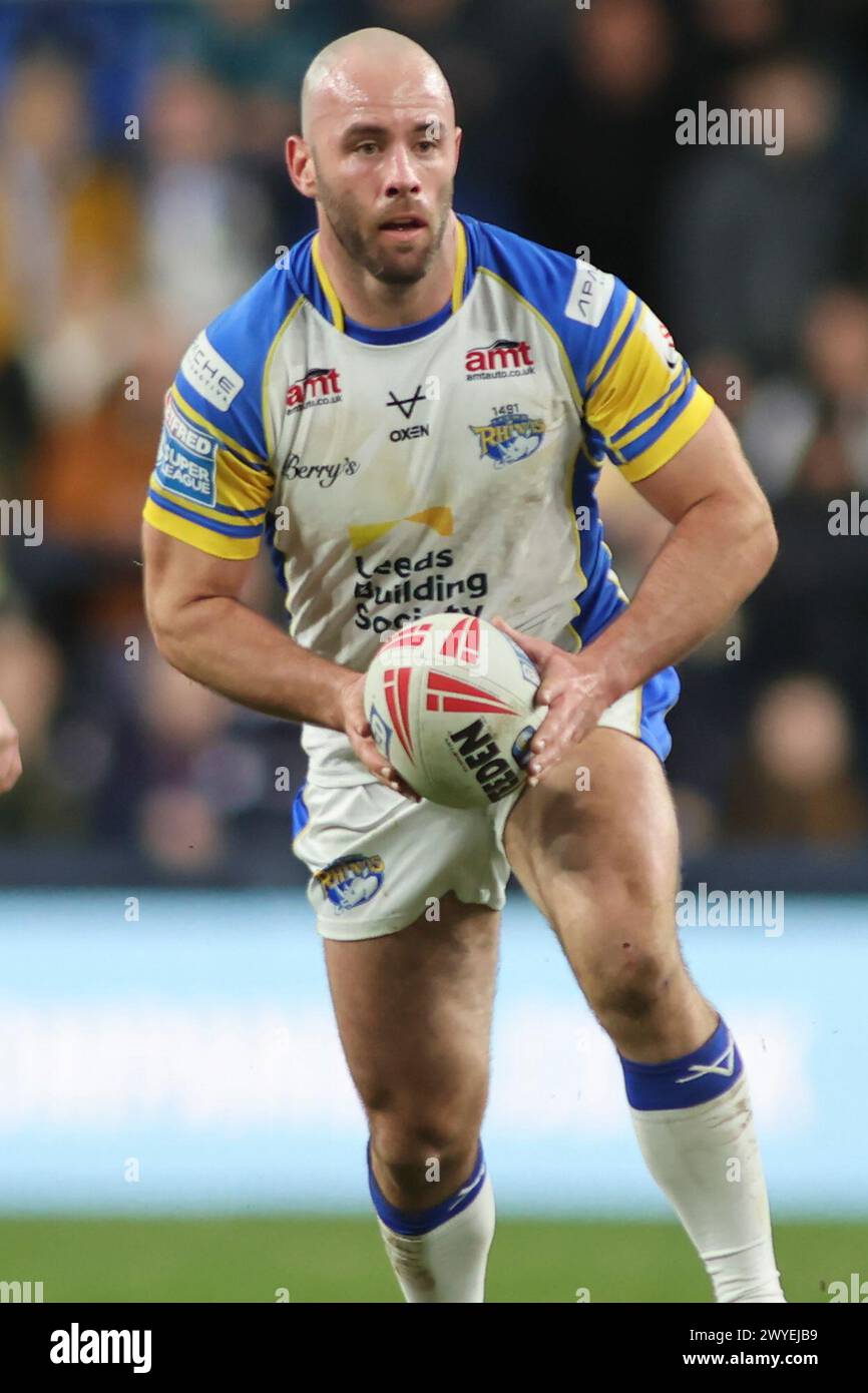 Leeds, Großbritannien. April 2024. AMT Headingley Rugby Stadium, Leeds, West Yorkshire, 5. April 2024. Betfred Super League Leeds Rhinos gegen Warrington Wolves Matt Frawley of Leeds Rhinos Credit: Touchlinepics/Alamy Live News Stockfoto