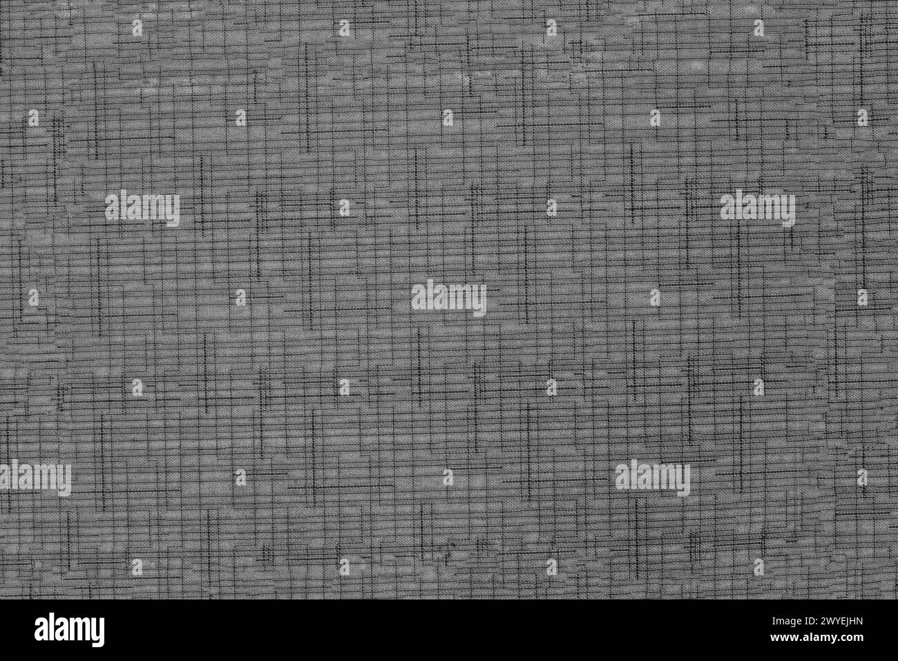 Textur des grauen Gewebes in Nahaufnahme. Nahaufnahme der Gewebeoberfläche. Stockfoto