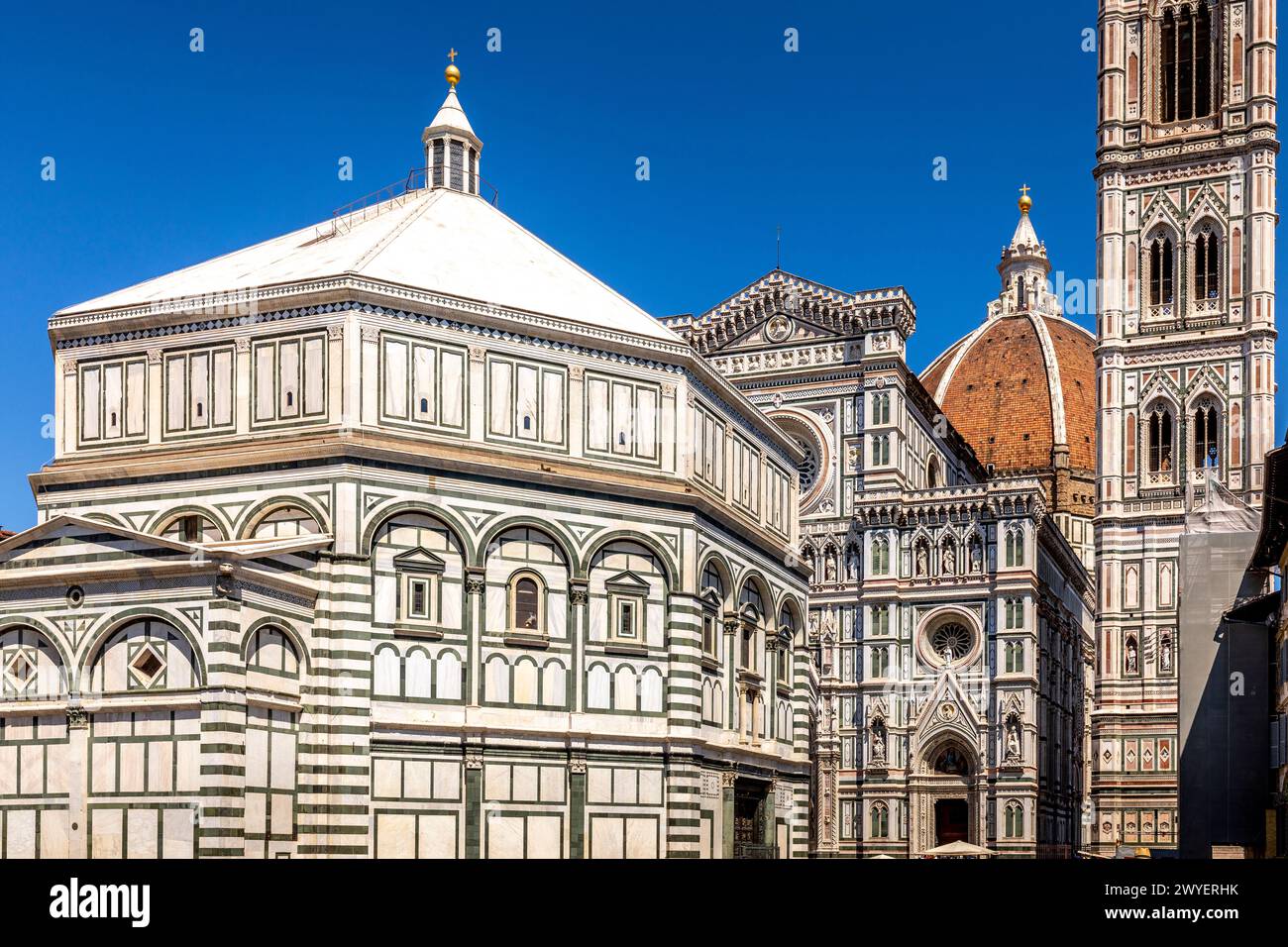 Florenz, Italien - 15. Juli 2023: Kathedrale Santa Maria del Fiore (Duomo di Firenze). Florenz die Hauptstadt der Toskana, Italien. Das basili Stockfoto