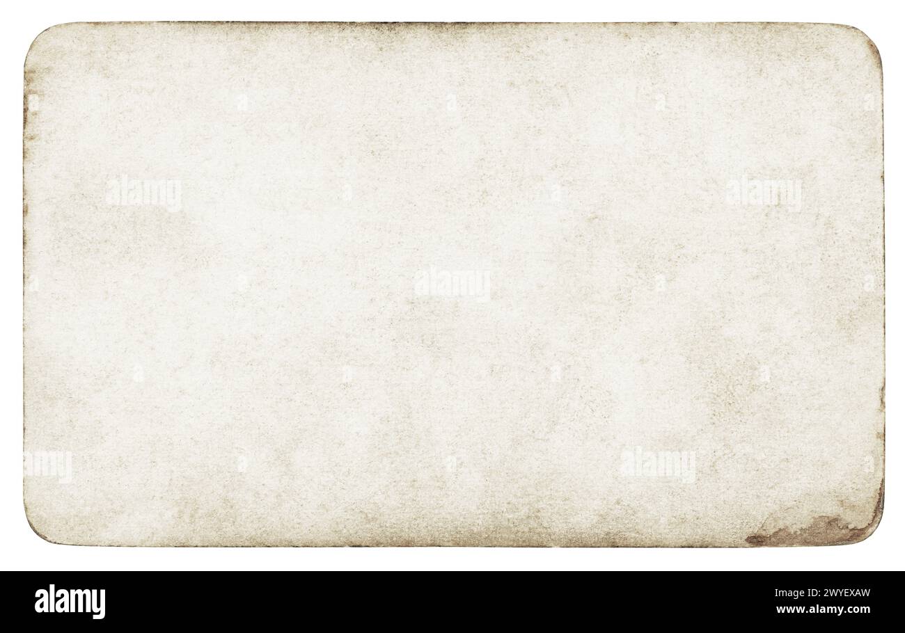 Vintage Papier Hintergrund isoliert - (clipping path enthalten) Stockfoto