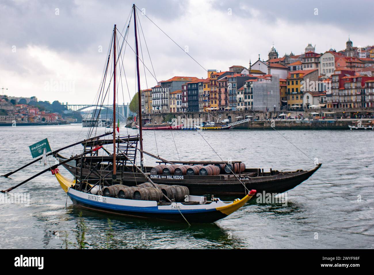 Boote in Porto, Portugal Stockfoto