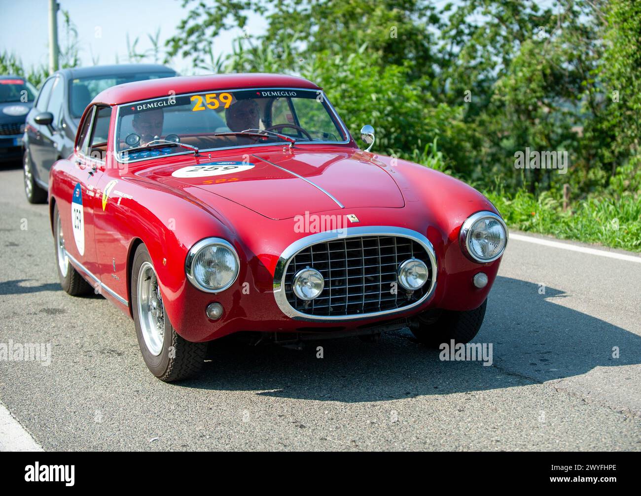 FERRARI 212 INTEREUROPA PININFARINA (1953) auf den Straßen der Mille Miglia 2023 Stockfoto