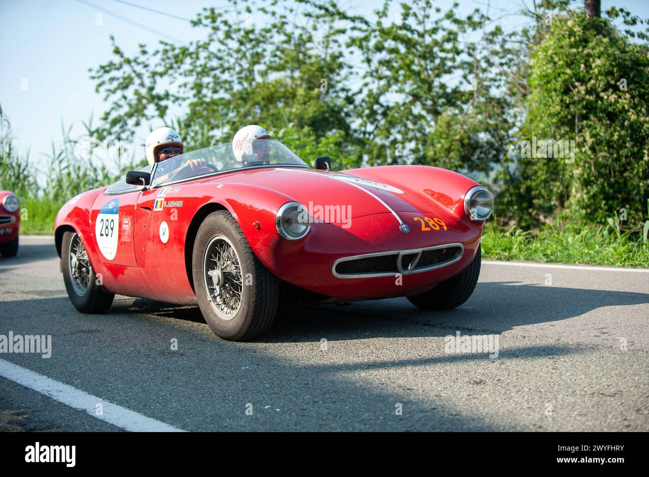 ALFA ROMEO 1900 SPORTSPINNE (1954) auf den Straßen der Mille Miglia 2023 Stockfoto