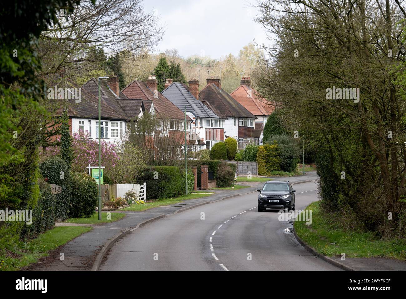 Widney Manor Road, Widney Manor, West Midlands, England, Großbritannien Stockfoto