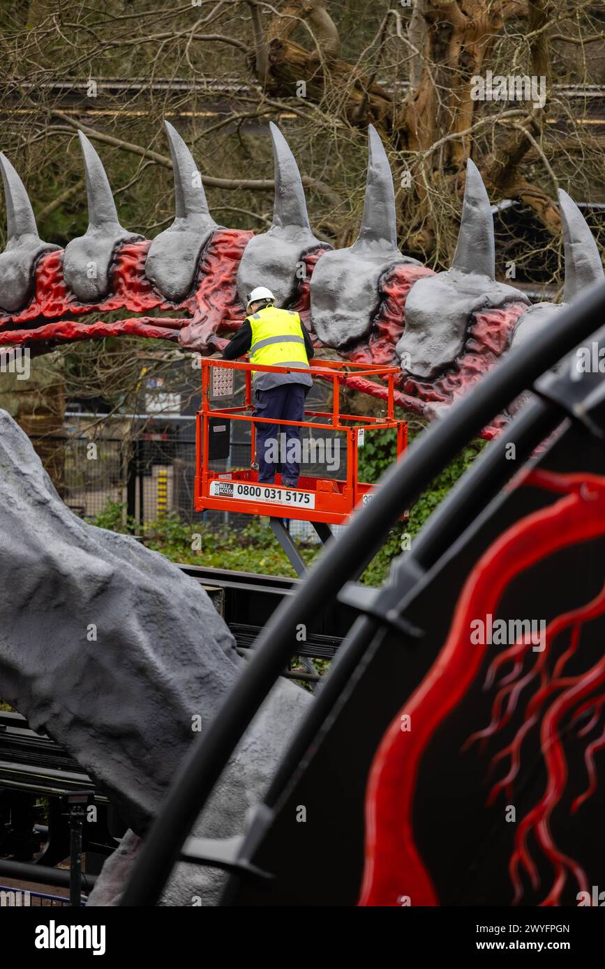Nemesis, Alton Towers 2024 Stockfoto