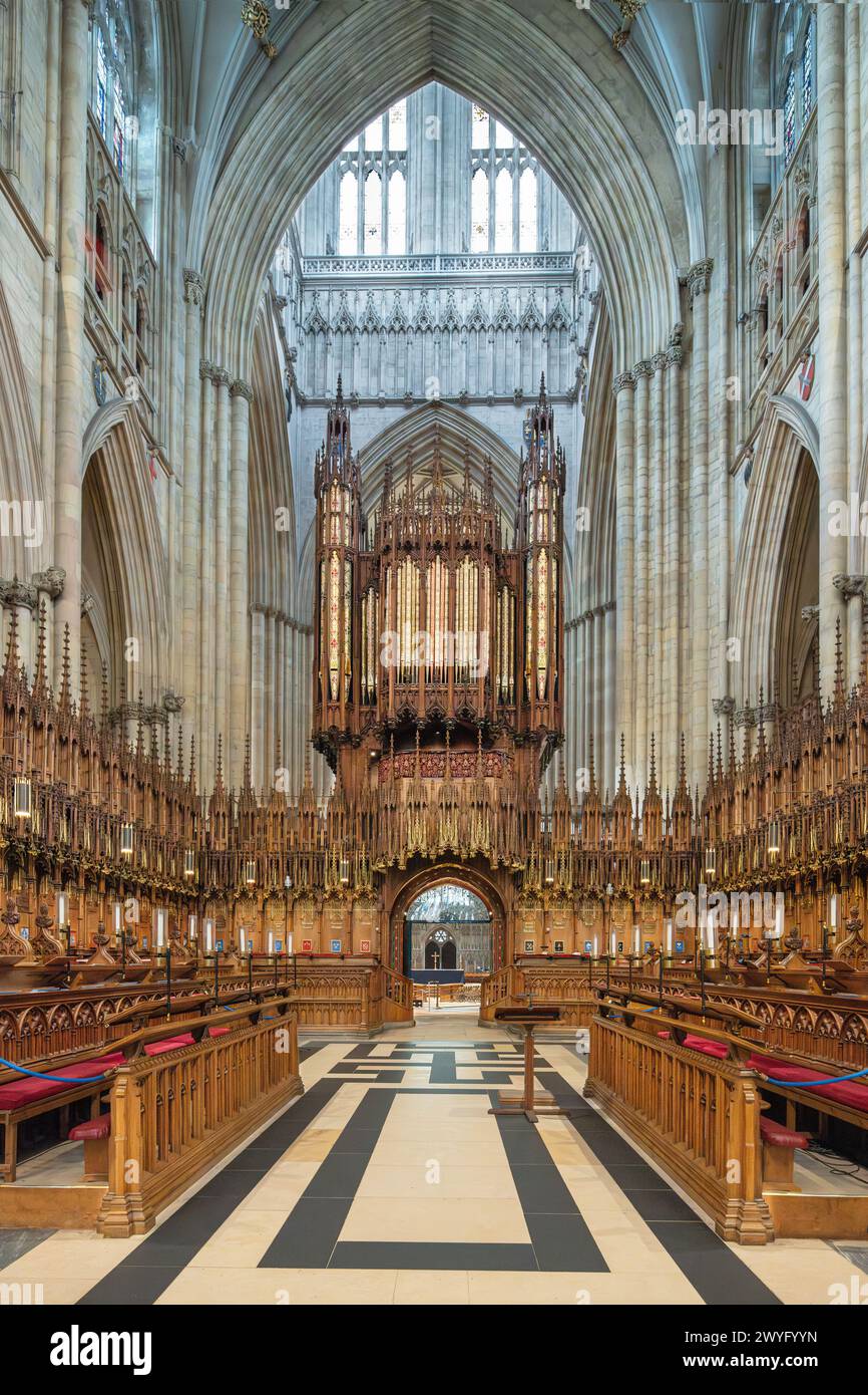 Das Innere des York Minster Stockfoto