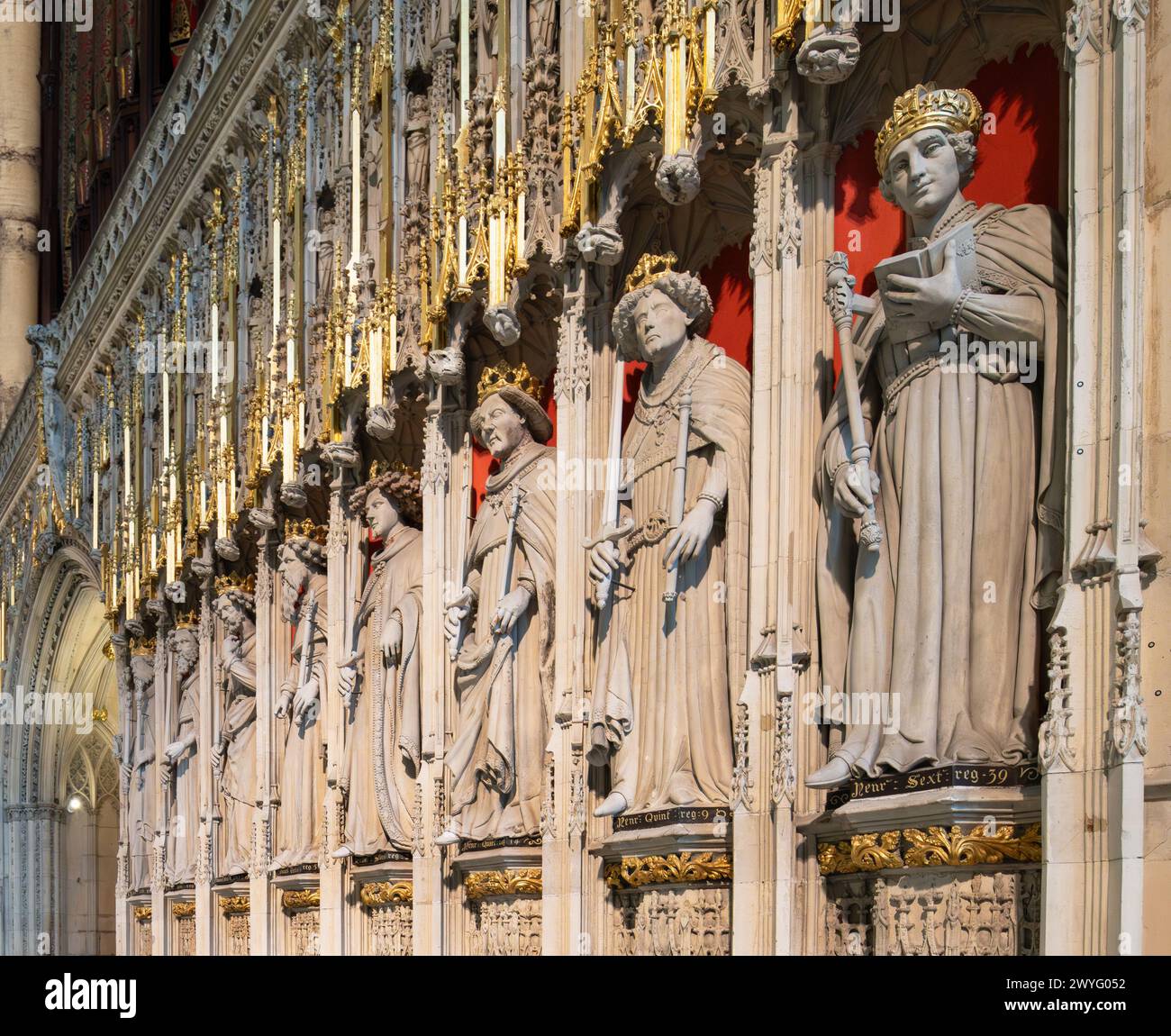 Das Innere des York Minster Stockfoto