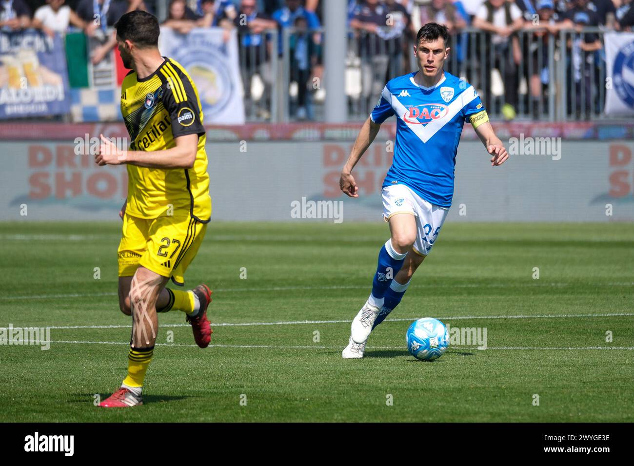 Dimitri Bisoli von Brescia Calcio FC während des italienischen Fußballspiels der Serie B zwischen Brescia Calcio FC und Pisa SC 1909 bei Mario Rigamonti Stockfoto