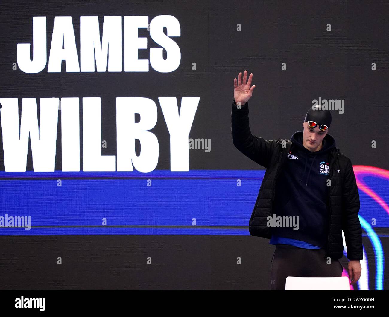 James Wilby in Aktion während des 200mBrustfinales der Männer am