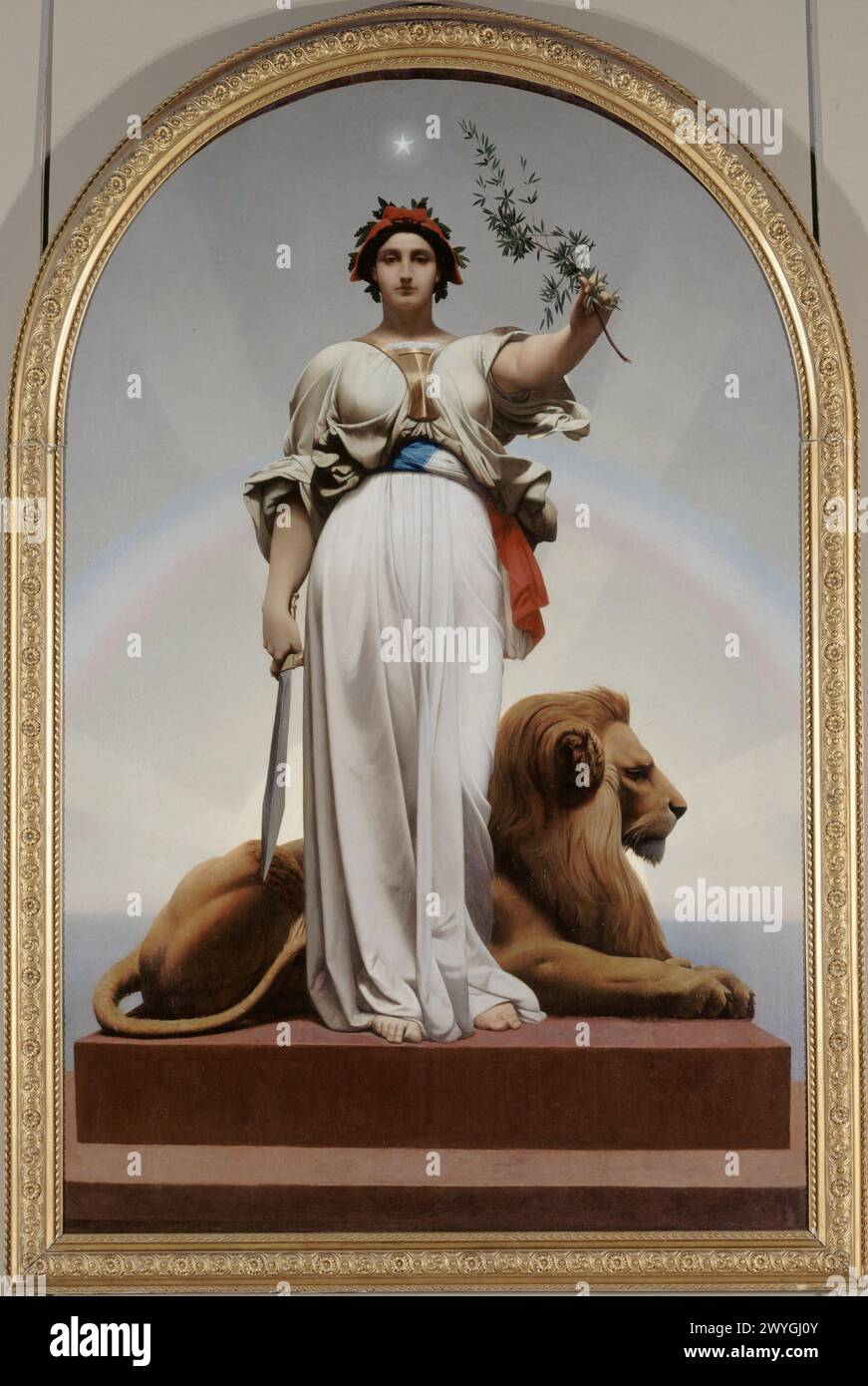 Jean-Léon Gérôme (1824-1904). "La République (1848)". Huile sur toile. Musée des Beaux-Arts de la Ville de Paris, Petit Palais. Stockfoto