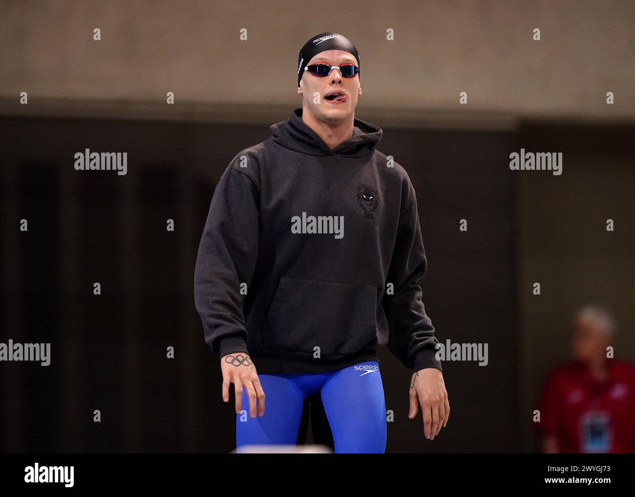 Matthew Richards geht zum Schwimmen im 50mFreestyleFinale der Herren