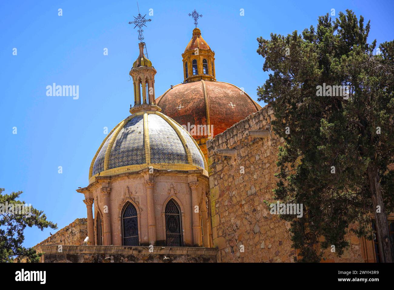 Gemeinde Santo Domingo de Guzmán in Sombrerete im Bundesstaat Zacatecas, Mexiko. Kirche, Religion, Katholizismus (Foto: Luis Gutierrez/Norte Photo). Parroquia de Santo Domingo de Guzmán en Sombrerete en estado Zacatecas, Mexiko. Iglecia, Religion, catolicismo (Foto por Luis Gutierrez/Norte Photo). Stockfoto