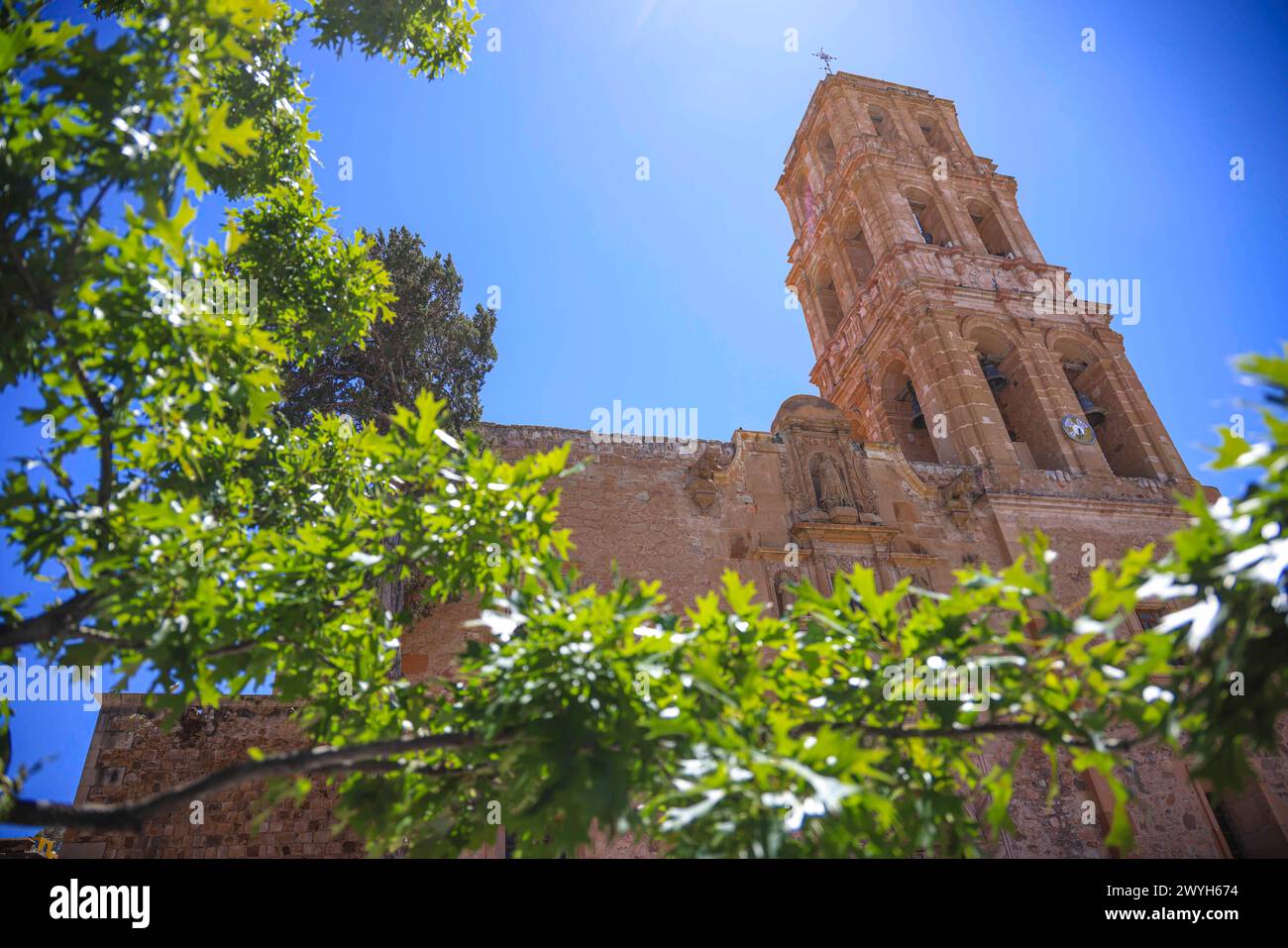 Gemeinde Santo Domingo de Guzmán in Sombrerete im Bundesstaat Zacatecas, Mexiko. Kirche, Religion, Katholizismus (Foto: Luis Gutierrez/Norte Photo). Parroquia de Santo Domingo de Guzmán en Sombrerete en estado Zacatecas, Mexiko. Iglecia, Religion, catolicismo (Foto por Luis Gutierrez/Norte Photo). Stockfoto