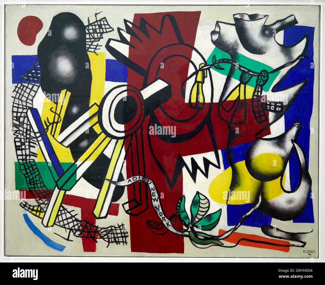 "Adieu New York", 1946, Fernand Léger, Centre Pompidou, Paris, Frankreich, Europa. Stockfoto