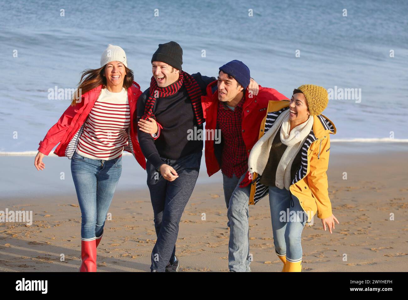 Lifestyles, Hendaya Beach. Stockfoto